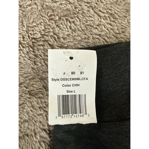 Disney Mens Size L Mickey Mouse Original Charcoal Heather Fleece Sweatshirt NEW - Picture 12 of 13